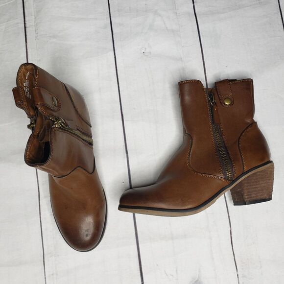 Steve Madden Whisky ankle boot double zip 8 - Picture 1 of 7